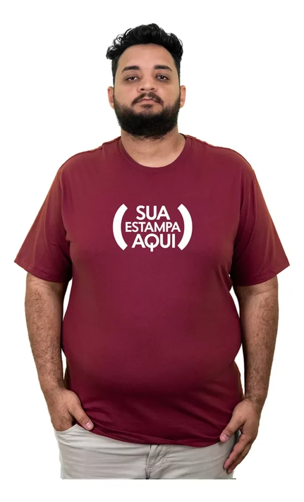 Camisa Personalizada Plus Size Logo Da Sua Empresa Sua Marca